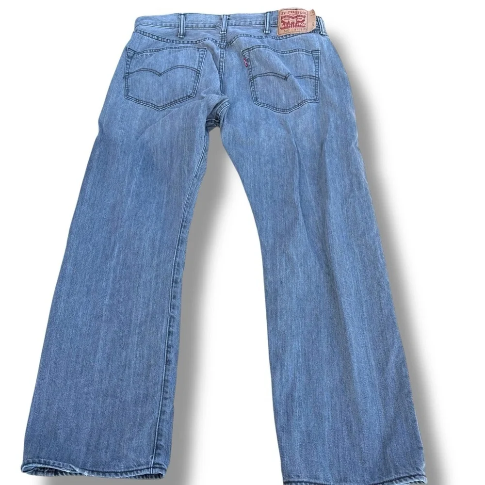 Levi’s 501 Men’s Button Fly Jeans GRAY Denim Straight Leg 40 X 30